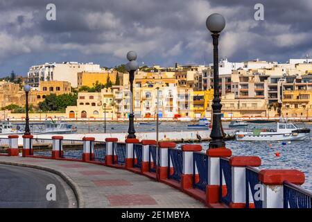 Il-Qajjenza, ville de Birzebbuga à Malte, région sud de l'île en mer Méditerranée Banque D'Images