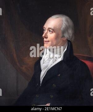 SPENCER PERCEVAL (1762-1812) politicien et premier ministre britannique Tory in Un tableau posthume de George Joseph en 1812 Banque D'Images