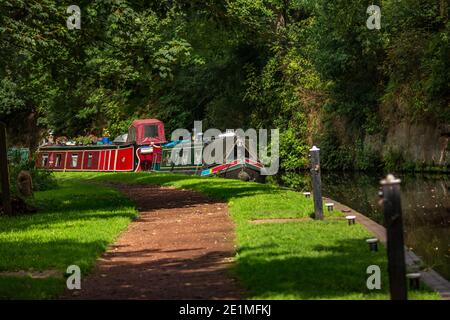 Canaux de Stourbridge dans les West Midlands, Royaume-Uni Banque D'Images