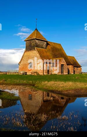 Angleterre, Kent, Romney Marsh, Fairfield, église St. Thomas Becket Banque D'Images