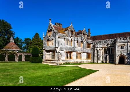 Angleterre, Dorset, Dorchester, Athelhampton House et ses jardins majestueux Banque D'Images