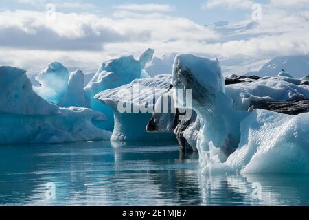 Jökulsarlon en Islande Banque D'Images