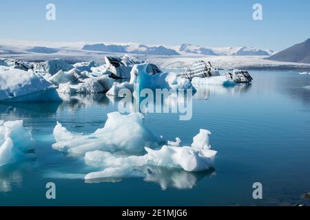 Jökulsarlon en Islande Banque D'Images