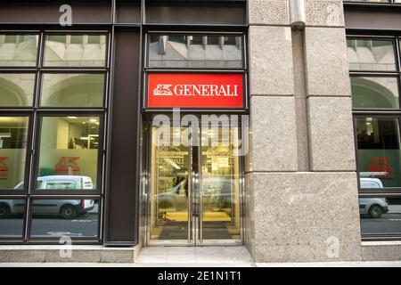 Londres- Assicurazioni Generali ou simplement Generali Group, une compagnie d'assurance italienne Banque D'Images