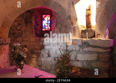 chapelle médiévale de gabas en france Banque D'Images