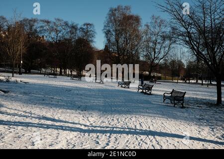 Kelvingrove Park, janvier 2021 Banque D'Images