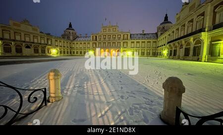 Extérieur du palais royal d'Aranjuez à Madrid Banque D'Images