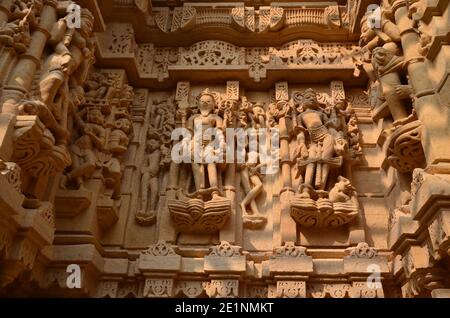 Beauté incroyable : temple jain à l'intérieur du fort Jaisalmer Banque D'Images