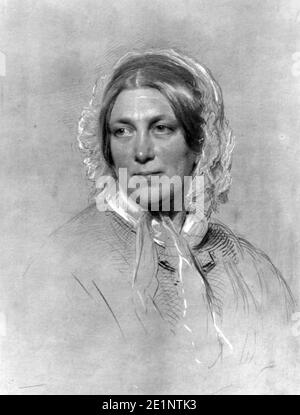 HARRIET MARTINEAU (1802-1876) théoricien social anglais et écrivain prolifique souvent considéré comme la première sociologue féminine. Banque D'Images