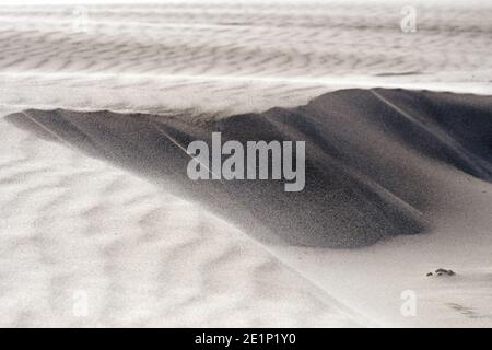 Dune de sable dans le vent Banque D'Images