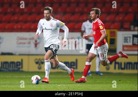 Woolwich, Royaume-Uni. 08 janvier 2021. WOOLWICH, Royaume-Uni, JANUARY08: Matt Butcher d'Accrington Stanley pendant Sky Bet League One entre Charlton Athletic et Accrington Stanley à la Vallée, Woolwich le 08 janvier 2021 crédit: Action Foto Sport/Alay Live News Banque D'Images