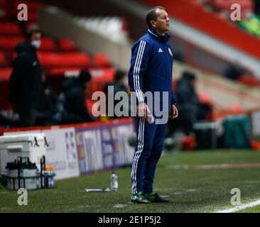 Woolwich, Royaume-Uni. 08 janvier 2021. WOOLWICH, Royaume-Uni, JANUARY08: John Coleman responsable d'Accrington Stanley pendant Sky Bet League One entre Charlton Athletic et Accrington Stanley à The Valley, Woolwich le 08 janvier 2021 crédit: Action Foto Sport/Alay Live News Banque D'Images