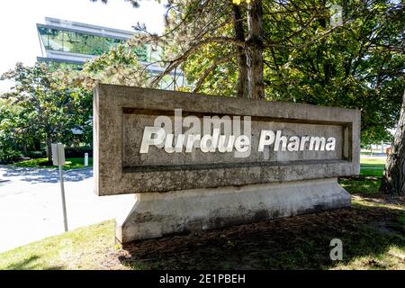 Pickering, on, Canada - le 20 septembre 2020 : Purdue Pharma (Canada) le siège social est présenté à Pickering, Ontario, Canada, le 20 septembre 2020. Banque D'Images