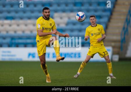 Gillingham, Royaume-Uni. 09e janvier 2021. Colin Daniel de Burton Albion lors du match de la Sky Bet League 1 au MEMS Priestfield Stadium, Gillingham photo par Alan Stanford/Focus Images/Sipa USA 09/01/2021 crédit: SIPA USA/Alay Live News Banque D'Images