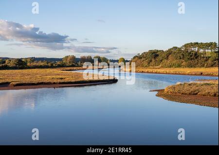 River Otter à Budleigh Salterton dans le Devon en Angleterre Banque D'Images