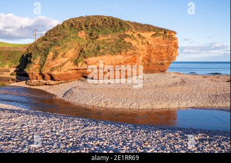 River Otter à Budleigh Salterton dans le Devon en Angleterre Banque D'Images