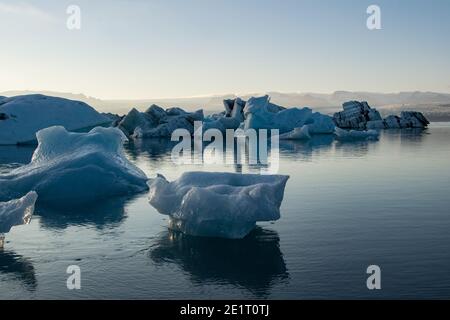 Jökulsarlon en Islande Banque D'Images