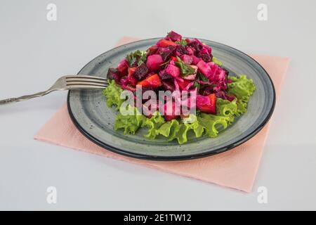 Salade fraîche avec légumes. Photo de haute qualité Banque D'Images