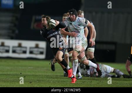 Newport, Royaume-Uni. 09e janvier 2021. Rhodri Williams des Dragons en action. Guinness Pro14 Rugby, Dragons v Osprey Rugby à Rodney Parade Newport le samedi 9 janvier 2021. photo par Andrew Orchard/Andrew Orchard sports photographie/Alamy Live News crédit: Andrew Orchard sports photographie/Alamy Live News Banque D'Images