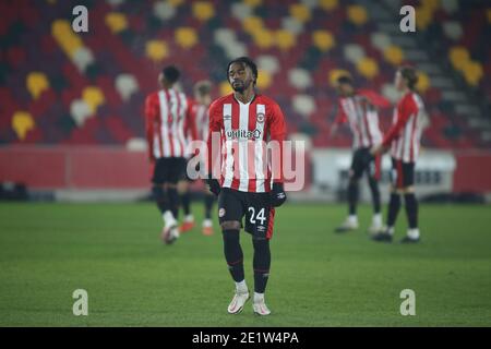 Brentford, Royaume-Uni. 07 janvier 2021. LONDRES, ANGLETERRE. 9 JANVIER lors du match de la coupe FA entre Brentford et Middlesbrough au stade communautaire de Brentford, Brentford, le samedi 9 janvier 2021. (Credit: Federico Maranesi | MI News) Credit: MI News & Sport /Alay Live News Banque D'Images