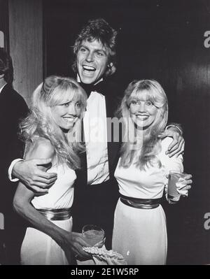 JEFF CONAWAY avec Brough Twins Candi et Randi crédit: Ralph Dominguez/MediaPunch Banque D'Images