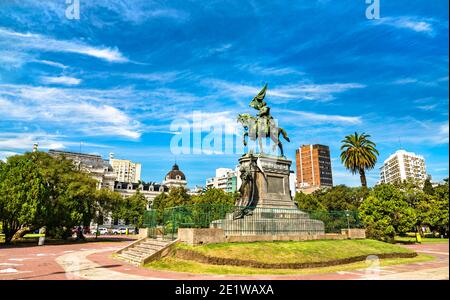 Monument à Jose de San Martin à la Plata, Argentine Banque D'Images