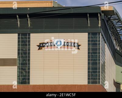Phoneix, 3 JANVIER 2021 - vue extérieure du Chase Field Banque D'Images