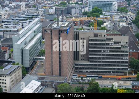 Archivhaus Vierscheibenhaus,, WDR, Nord-Sued-Fahrt, Koeln, Nordrhein-Westfalen, Deutschland Banque D'Images