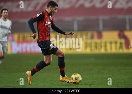 Genova, Italie. 9 janvier 2021. Genova, Italie, stade Luigi Ferraris, 09 janvier 2021, Paolo Ghiglione (Gênes) pendant Gênes CFC vs Bologna FC - football italien série A Match Credit: Danilo Vigo/LPS/ZUMA Wire/Alay Live News Banque D'Images