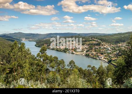 Beaux paysages de la vallée du Douro, région de Porto, Portugal, Europe Banque D'Images