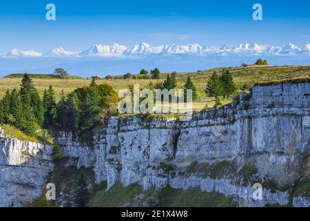 Creux du Van, Neuchâtel, Suisse Banque D'Images