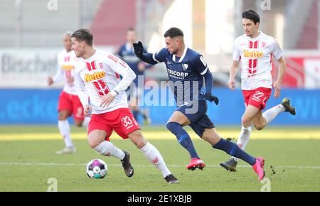 Ratisbonne, Allemagne. 10 janvier 2021. Firo: 10.01.2021, football, 2. Bundesliga, saison 2020/2021, 15e jour de match, Jahn Regensburg - VFL Bochum, Danny Blum, action individuelle | usage dans le monde crédit: dpa/Alay Live News Banque D'Images