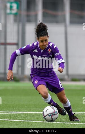 Stadio Comunale &#34;Aldo Gataldi&#34;, Chiavari (GE), Italie, 10 janv. 2021, Claudia Neto (Fiorentina) lors de la finale - Juventus vs Fiorentina Femminile, football italien femmes Supercoppa Match - photo Fabio Fagiolini / LM Banque D'Images