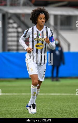 Stadio Comunale &#34;Aldo Gataldi&#34;, Chiavari (GE), Italie, 10 janv. 2021, Sara Gama (Juventus) lors de la finale - Juventus vs Fiorentina Femminile, football italien femmes Supercoppa Match - photo Fabio Fagiolini / LM Banque D'Images