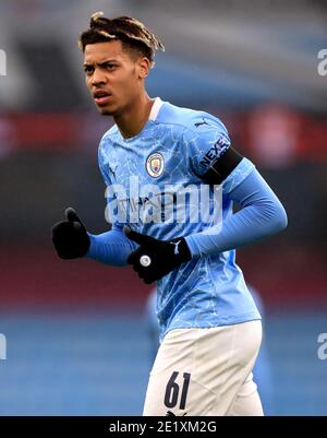 Felix Nmecha de Manchester City lors du troisième match de la coupe Emirates FA au Etihad Stadium, Manchester. Banque D'Images