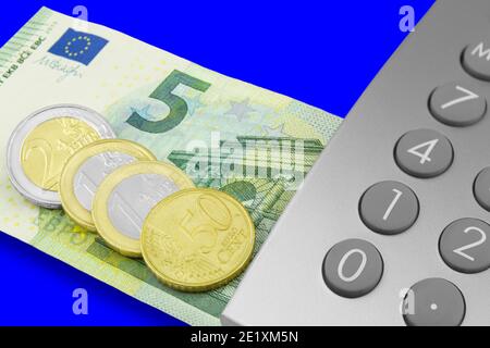 Mindestlohn 9,50 Euro 2021 und Rechner Banque D'Images