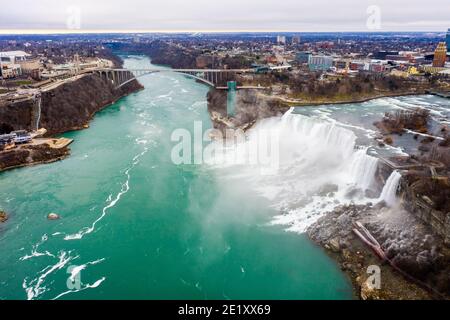 American Falls, Niagara Falls, NY, États-Unis Banque D'Images