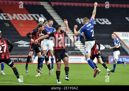 OLDHAM, ANGLETERRE. LE 9 JANVIER Harry Clarke, de Oldham Athletic, à l'occasion du match de la FA Cup entre Bournemouth et Oldham Athletic au Vitality Stadium, à Bournemouth, le samedi 9 janvier 2021. (Crédit : Eddie Garvey | MI News) Banque D'Images