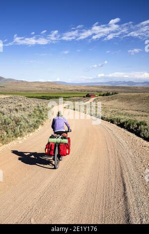 Tm00326-00...MONTANA - pays d'ouverture le long de la route de Medicine Lodge dans Beaverhead Comté l'article de la Grande Division Mountain Bike Route. Banque D'Images