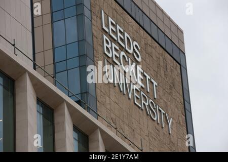 Leeds, Royaume-Uni - octobre 02 2020 : Université Leeds Beckett vendredi. Banque D'Images