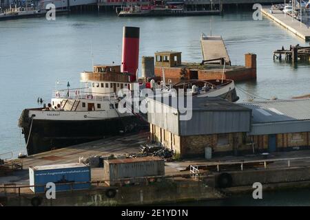 TSS Calshot sur les quais de Southampton Banque D'Images