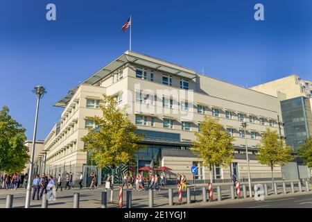 Botschaft der Vereinigten Staaten von Amerika, Ebert Strasse, Mitte, Berlin, Deutschland Banque D'Images