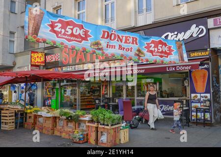 Doener Imbiss, Muellerstrasse, Wedding, Mitte, Berlin, Allemagne Banque D'Images