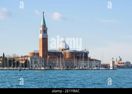 Le monastère de San Giorgio à Venise, Italie Banque D'Images