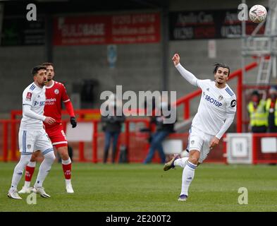 Crawley, Royaume-Uni. 10 janvier 2021. CRAWLEY, ANGLETERRE - JANVIER 10: Pascal Struijk de Leeds Unis pendant la coupe FA troisième tour entre Crawley Town et Leeds Unis au People's Pension Stadium, Crawley, Royaume-Uni le 10 janvier 2021 crédit: Action Foto Sport/Alay Live News Banque D'Images