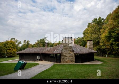 Le bâtiment Otogon dans le parc national de Cuyahoga Valley Banque D'Images