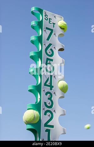 Centre de tennis Alabama Dothan Westgate, Movie Gallery Pro Classic, balles, Banque D'Images