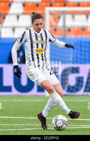 10 janvier 2021, Chiavari (GE, Italie: Chiavari (GE), Italie, Stadio Comunale &#34;Aldo Gataldi&#34;, 10 janvier 2021, Cecilia Salvai (Juventus) lors de la finale - Juventus vs Fiorentina Femminile - football italien femmes Supercoppa Match (Credit image: © Fabio/PS FABIO Fabiolini) via Fabiofil Banque D'Images