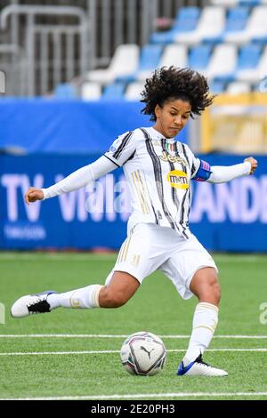 10 janvier 2021, Chiavari (GE, Italie: Chiavari (GE), Italie, Stadio Comunale &#34;Aldo Gataldi&#34;, 10 janvier 2021, Sara Gama (Juventus) lors de la finale - Juventus vs Fiorentina Femminile - football italien femmes Supercoppa Match (Credit image: © Fabio/PS FABIO Fabio Fabiolini) via Fabiofil Banque D'Images