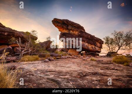 Belle formation de rochers dans le parc national de Kakadu Banque D'Images